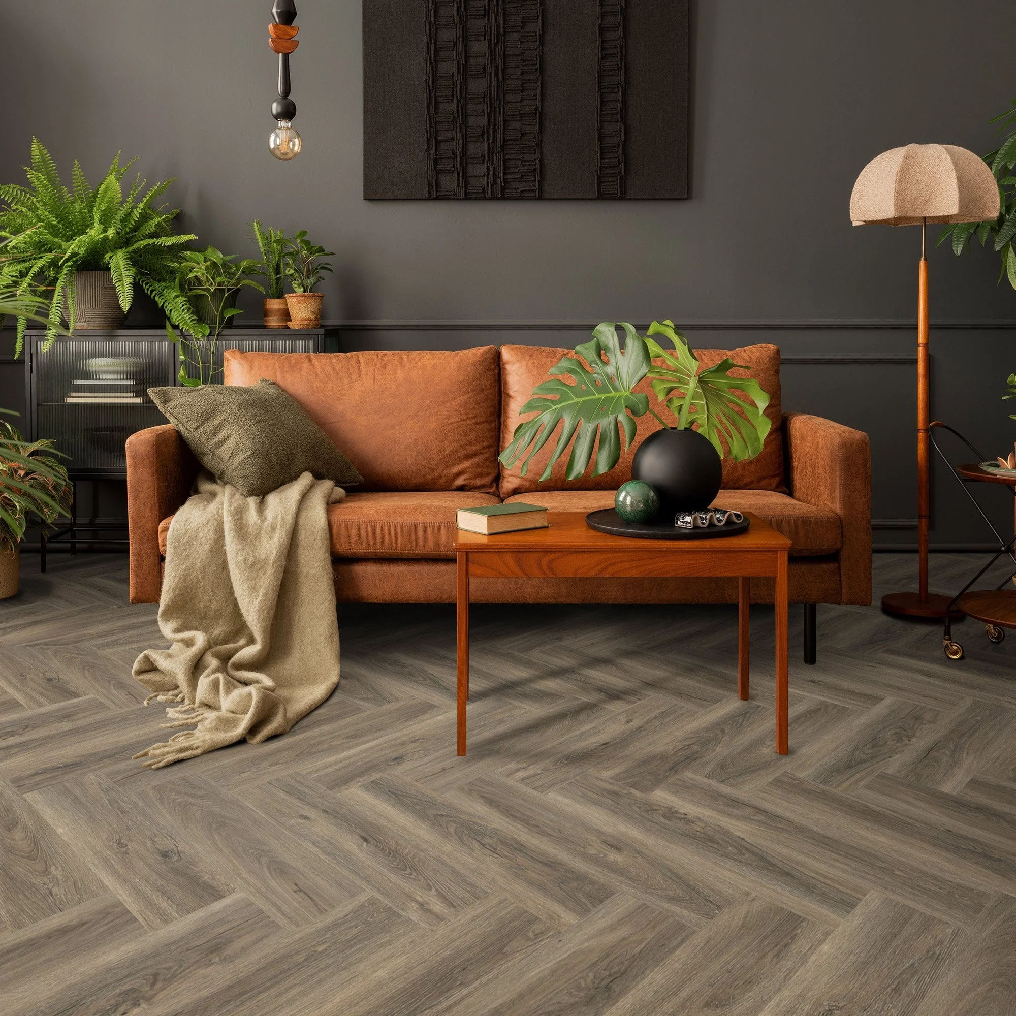 Signature Oak - Lifestyle SPC Herringbone 5.5mm Rigid Core Vinyl Flooring