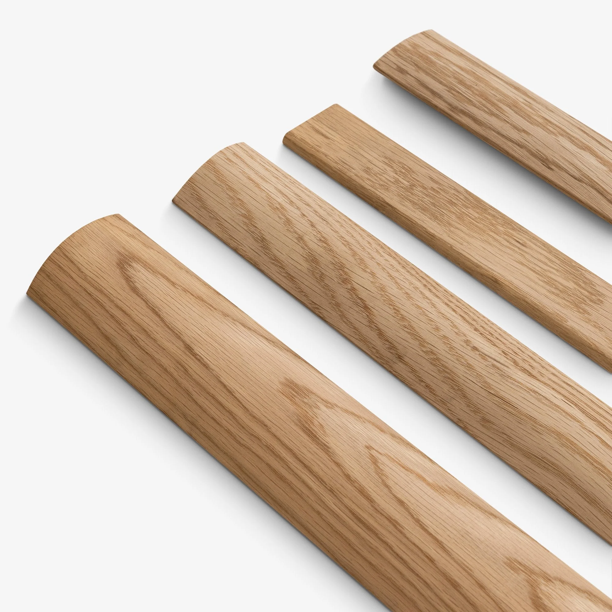 Solid Oak - 900mm Satin Lacquered Flat Connecting Profile Door Bar - Image 2