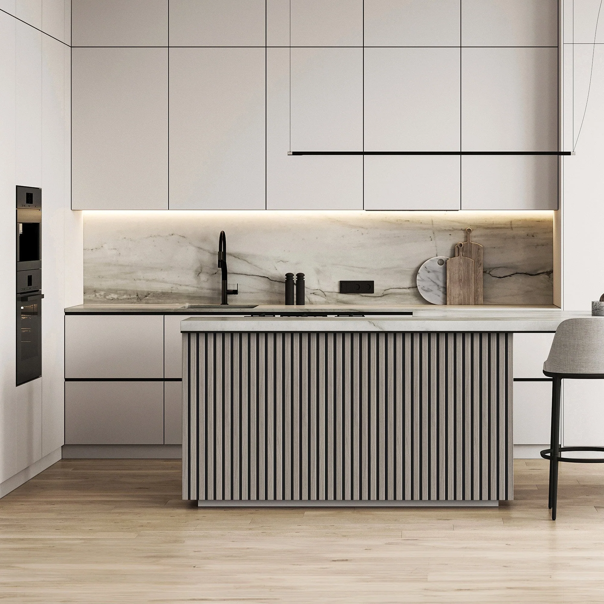 Light Grey - Elevation Acoustic 20mm Fully Finished Wall Panelling - Image 7