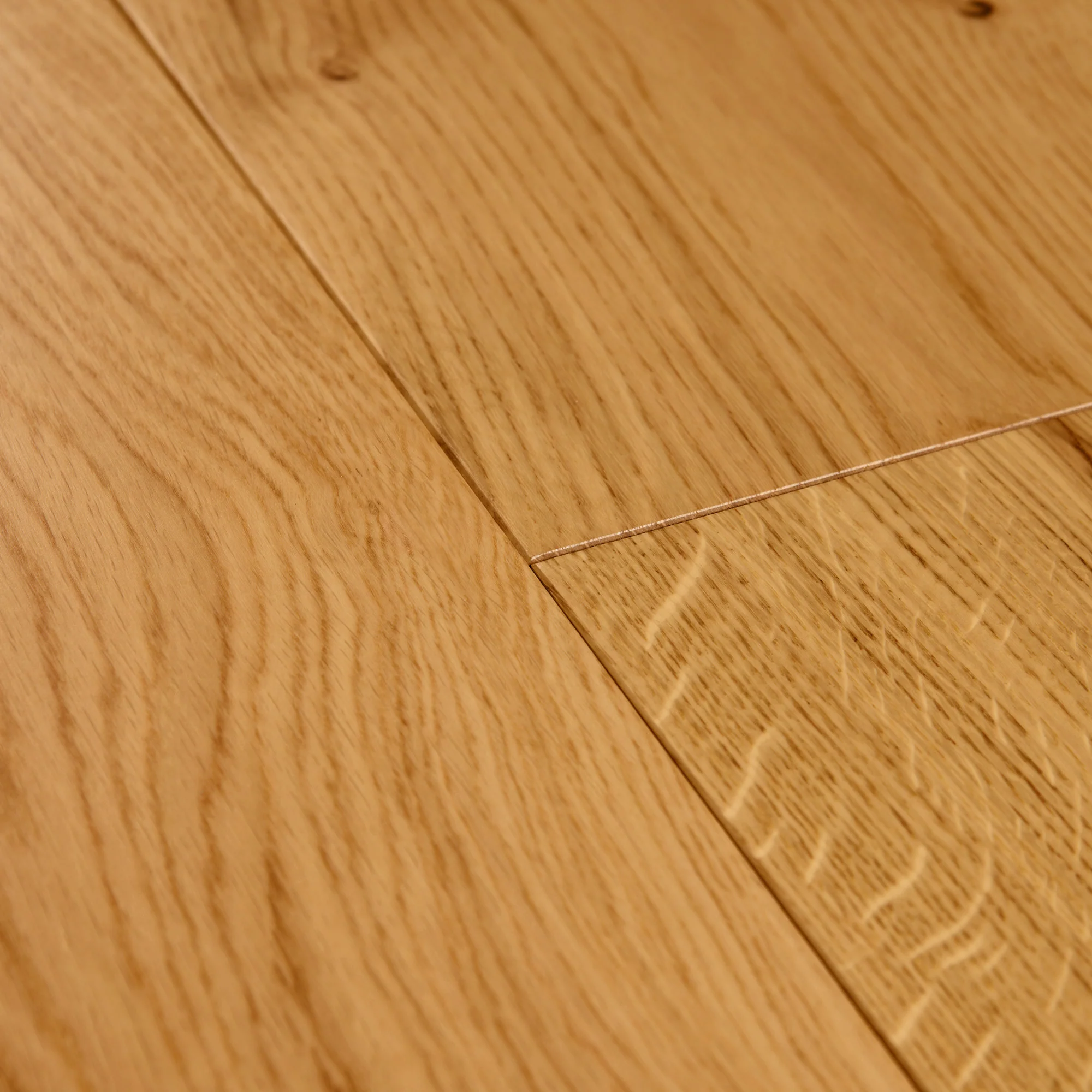 Natural Rustic Oak - 14mm Wide UV Lacquered Engineered Real Wood Flooring - Image 3