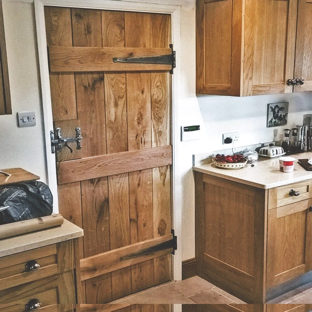 Solid Rustic Oak Grange Unfinished 3 Ledged Door - Image 11