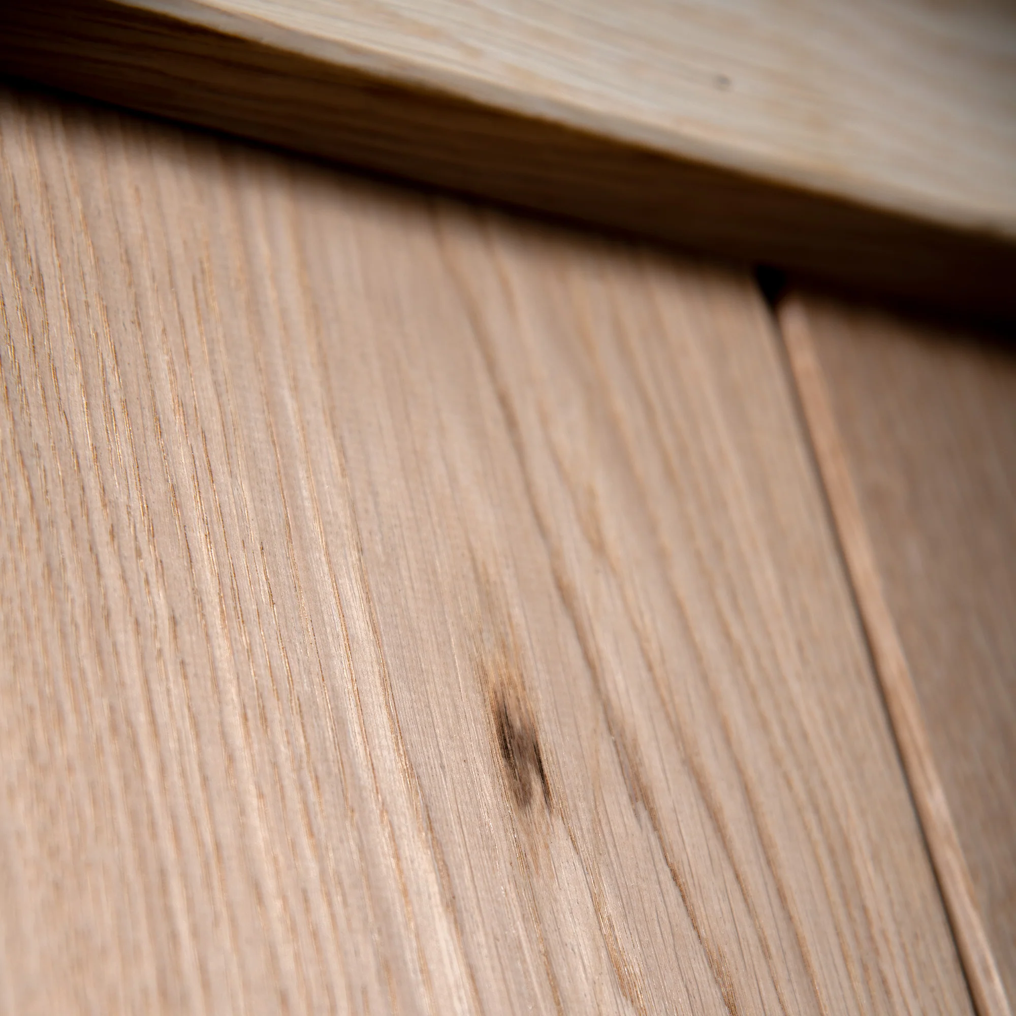 Solid Rustic Oak Grange Unfinished 3 Ledged Door - Image 8