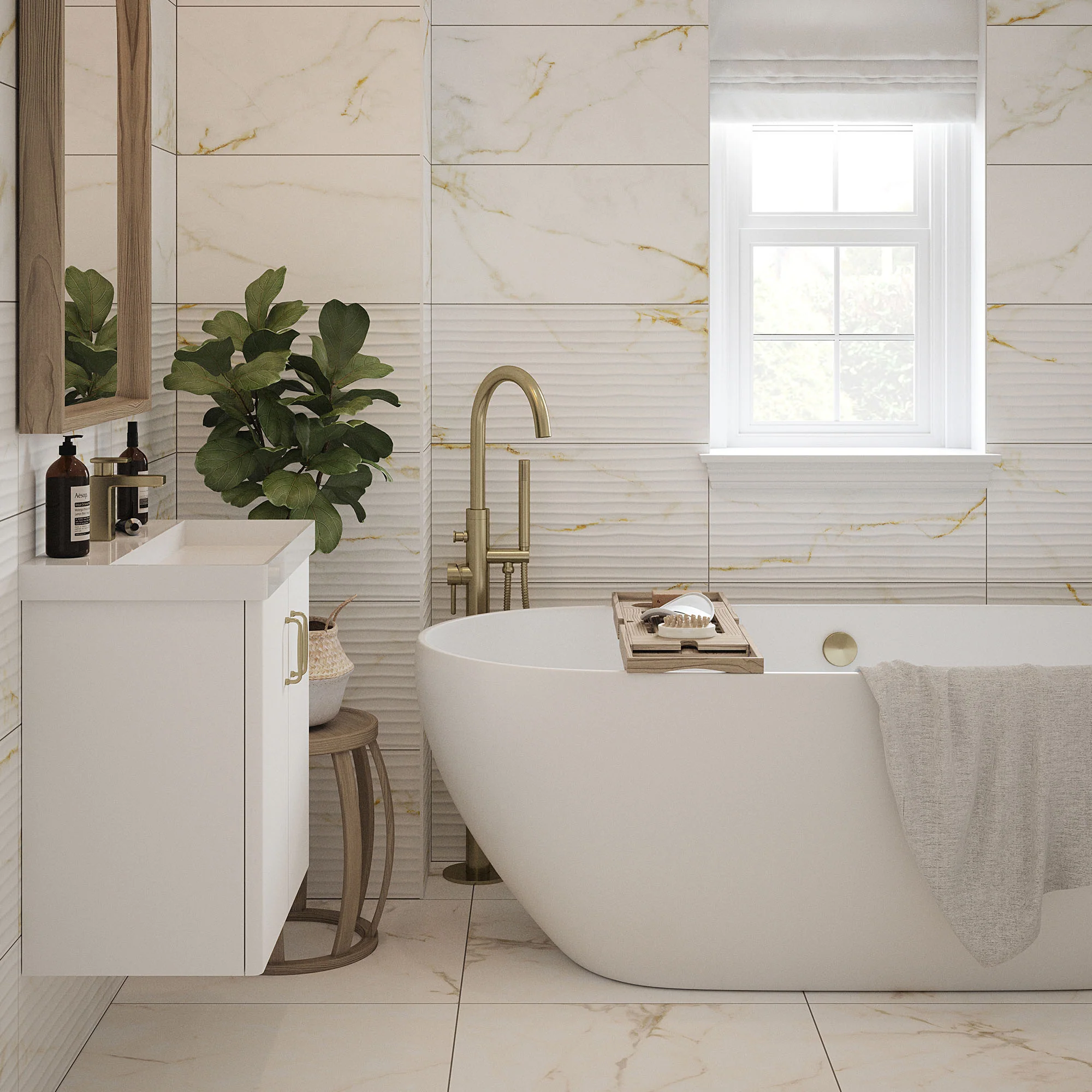 Sterling Matt - Smooth Porcelain Wall & Floor Tile Sample - Image 5