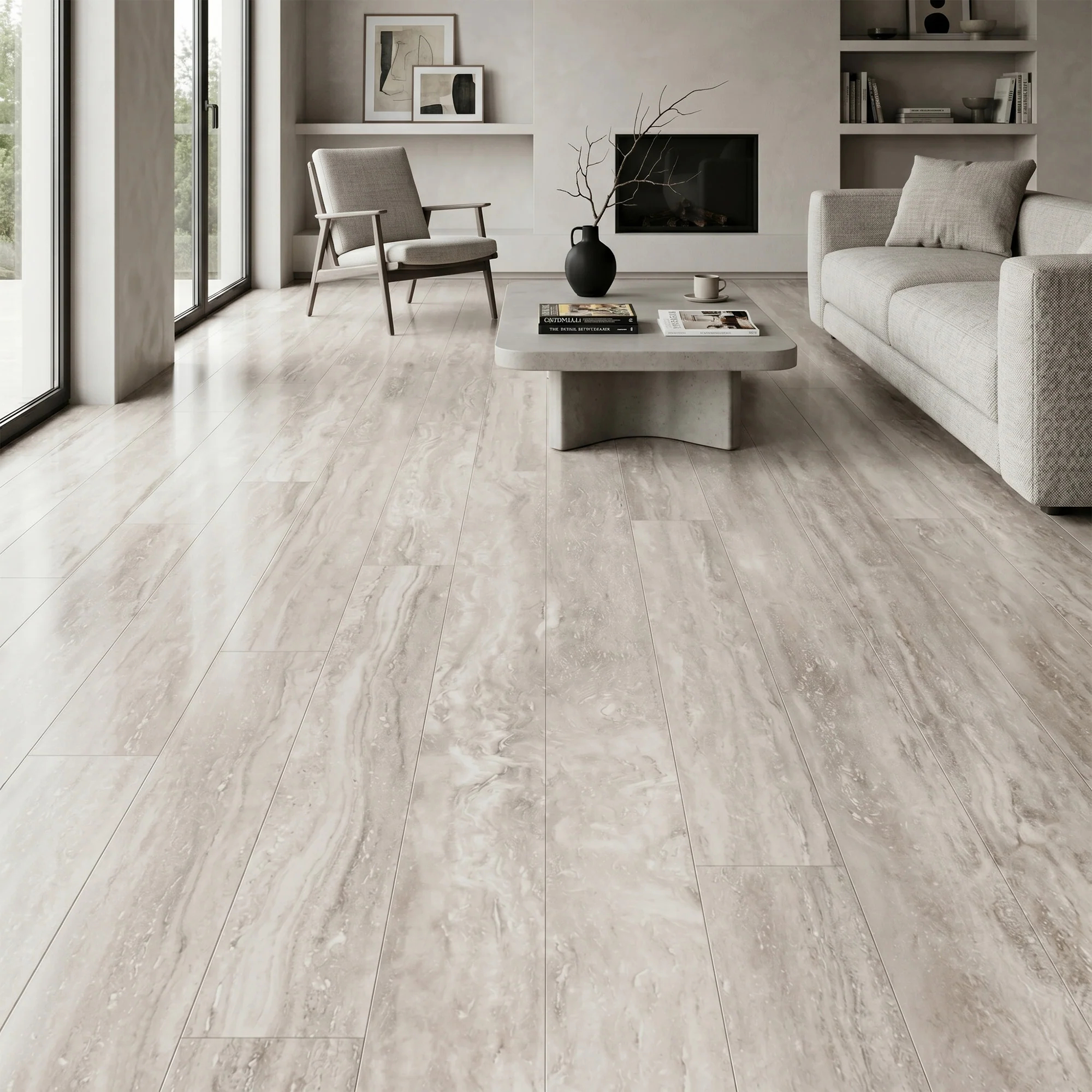 Travertin Macari - Aqua Pro 8.5mm Low Gloss Wide Laminate Flooring