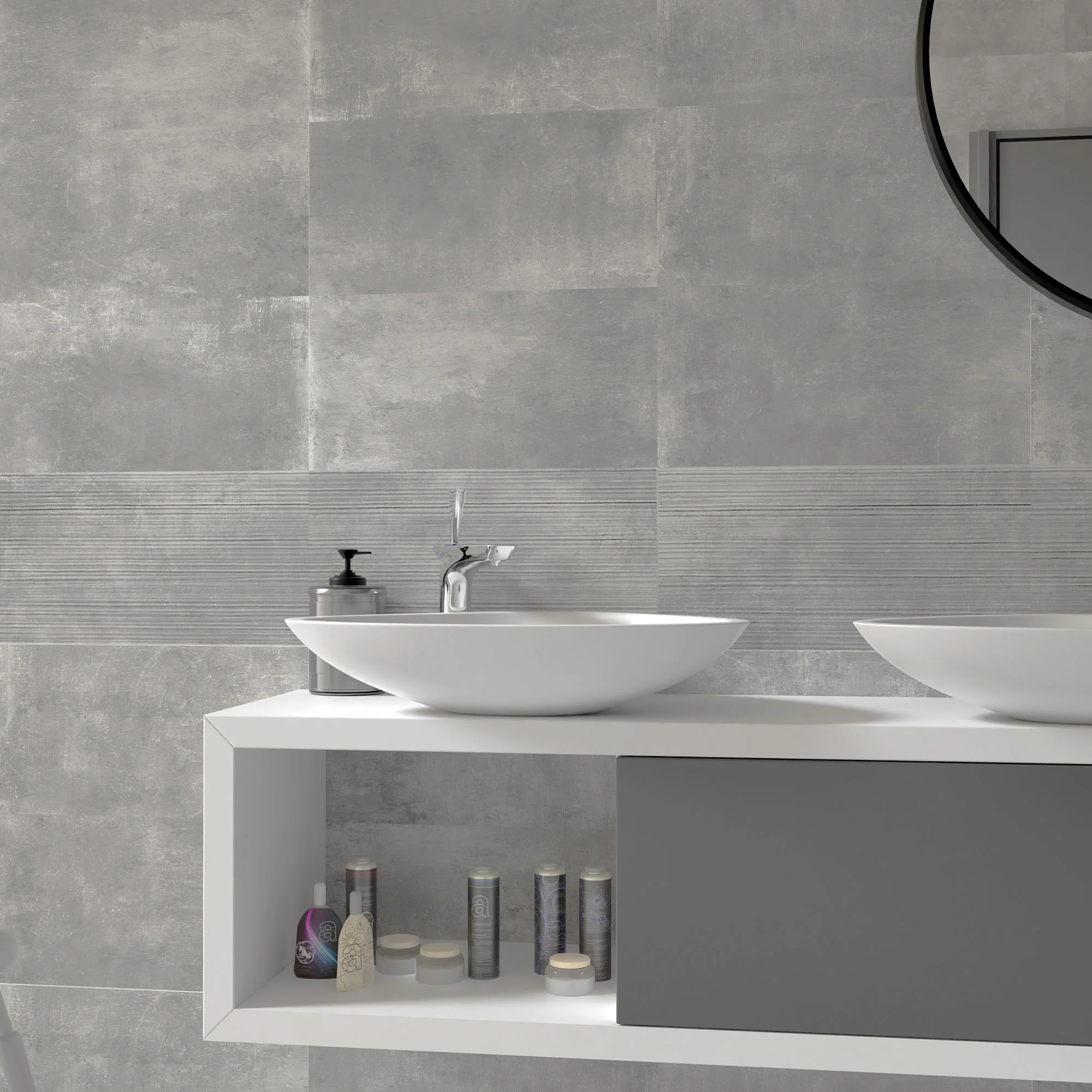 Ash Matt - Urban Textured Porcelain Wall & Floor Tile