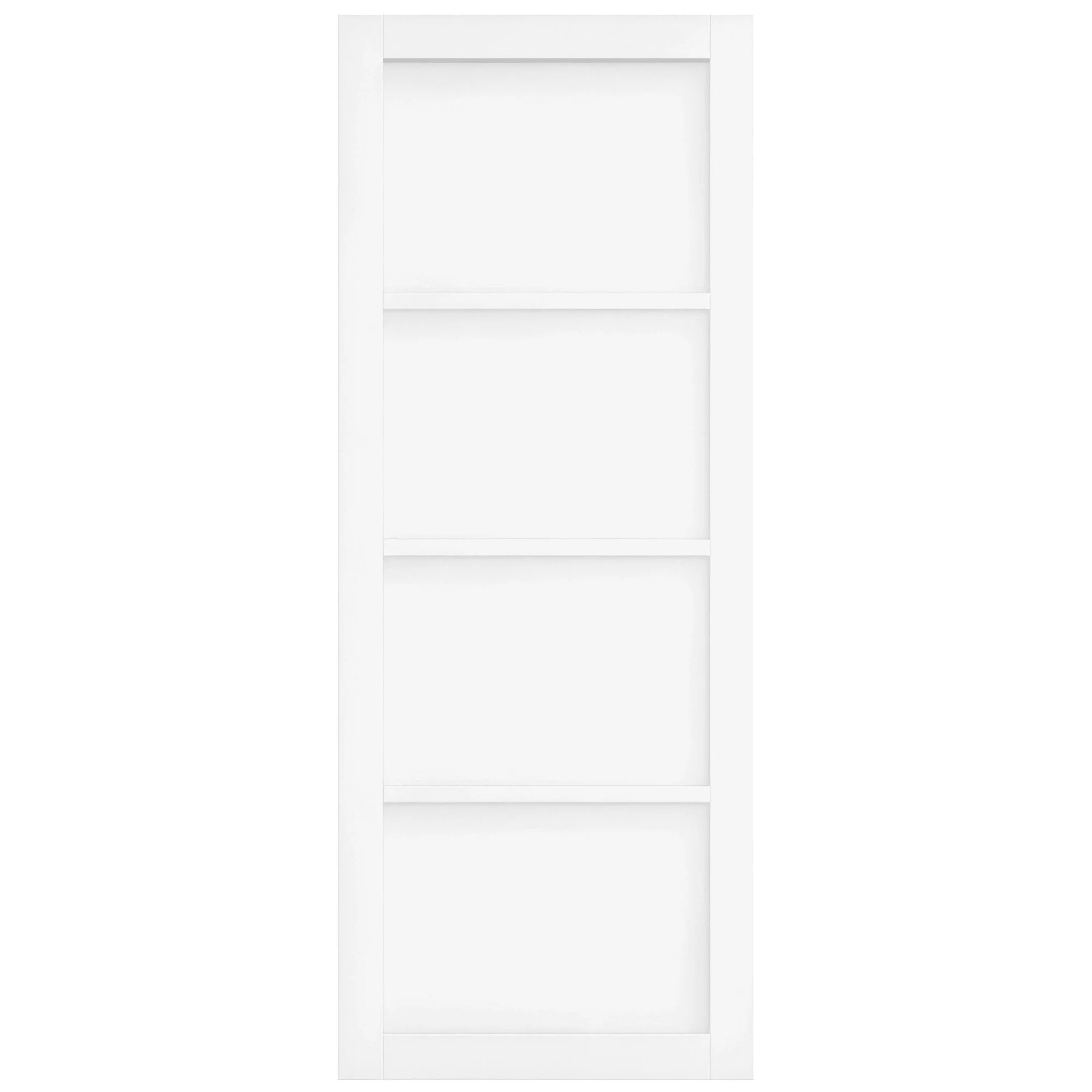 White Internal Primed Studio Industrial 4 Panel Double Door - Image 2