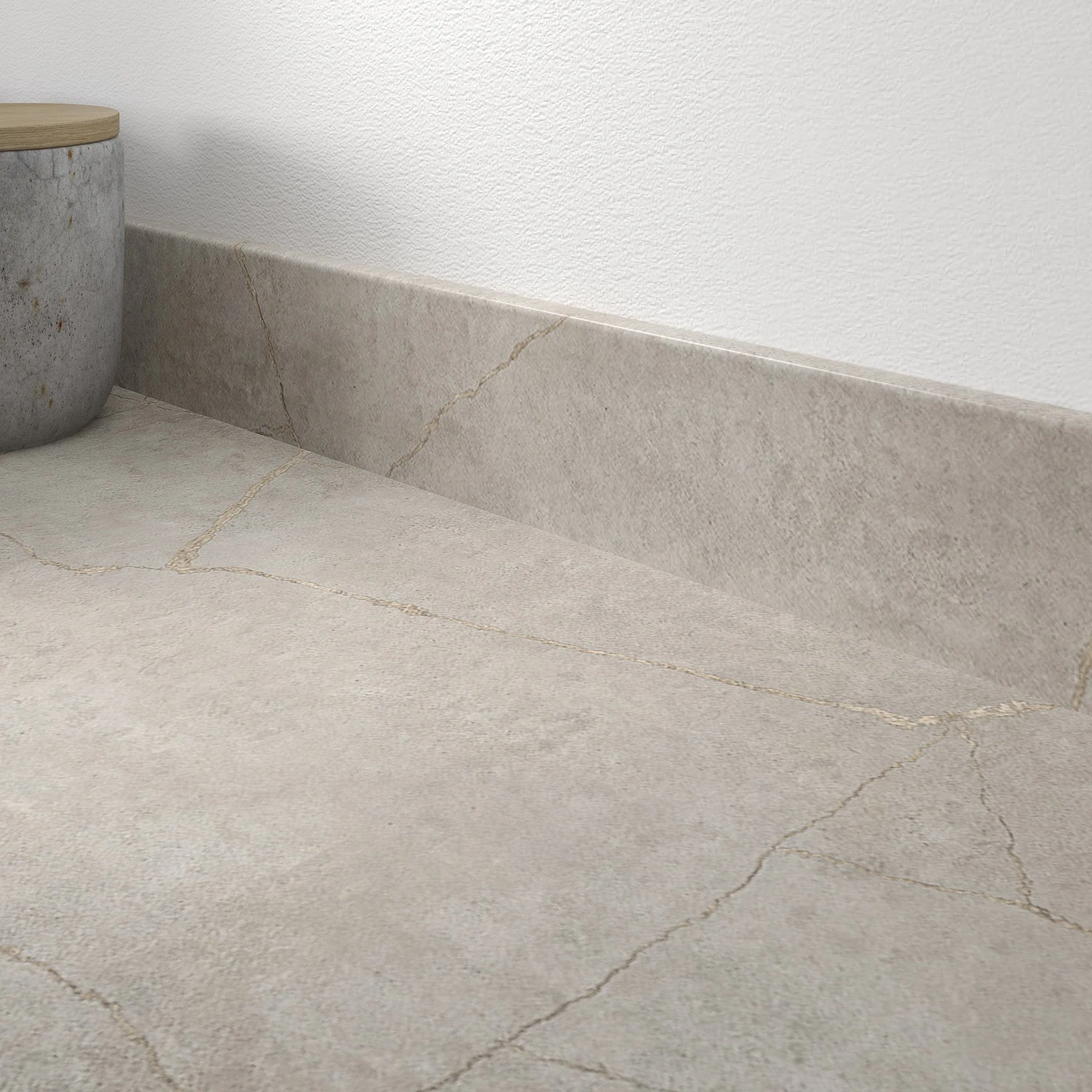 Minos Stone - Round Edge Upstand 3000mm
