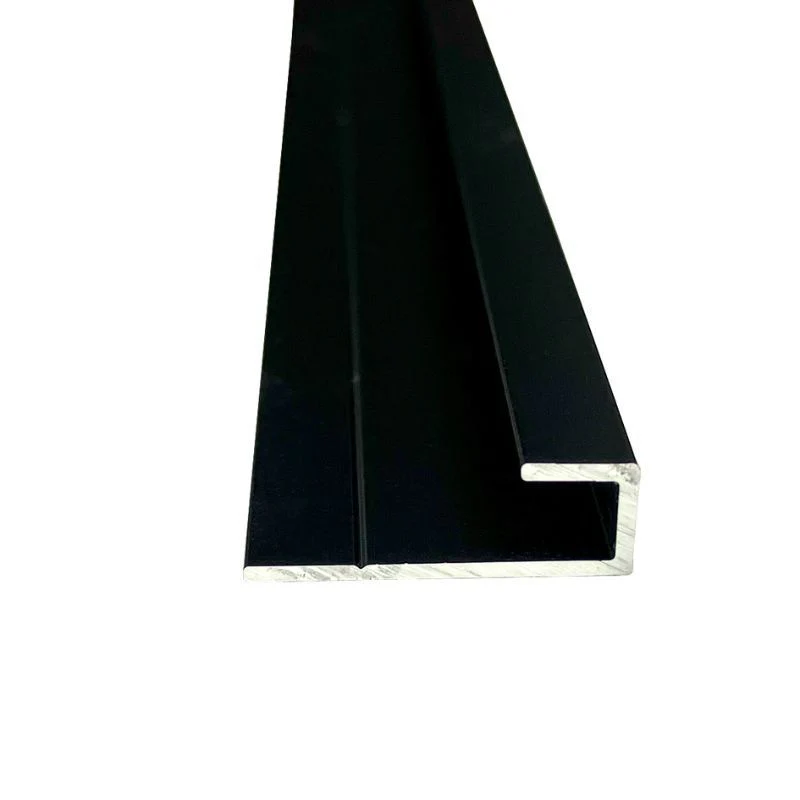 Matt Black - 2440mm Wetwall Wall Panelling End Cap - Image 2